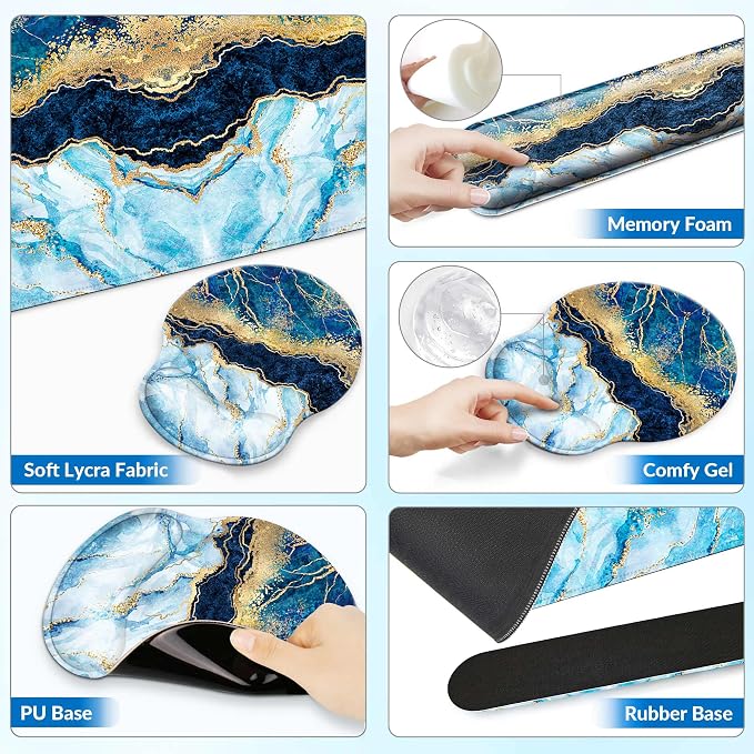 Desk Mat Set + Keyboard and Mouse Pad - Image 5