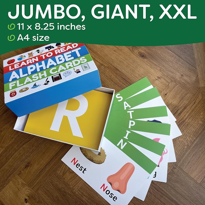 THE BAMBINO TREE Jumbo Alphabet Flash Cards - Image 2