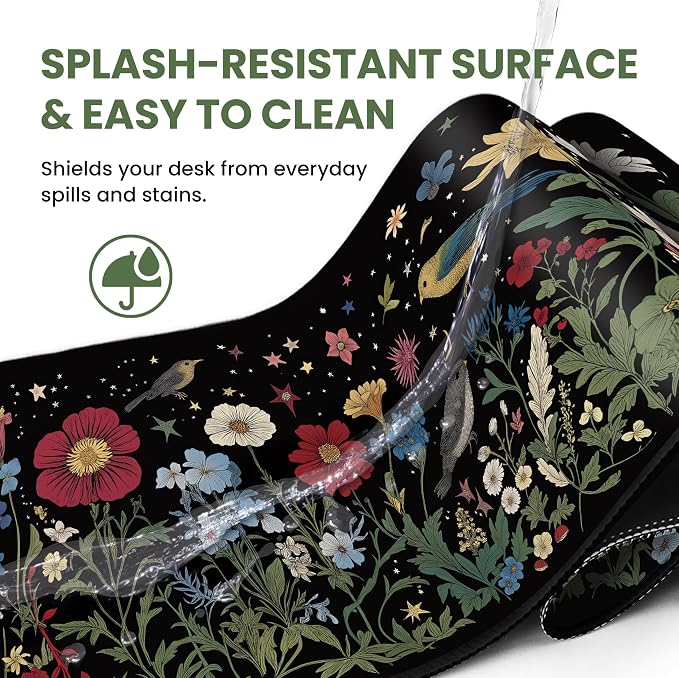 Aesthetic Desk Mat, Cute Enchanted Garden Desk Pad Protector - Image 5