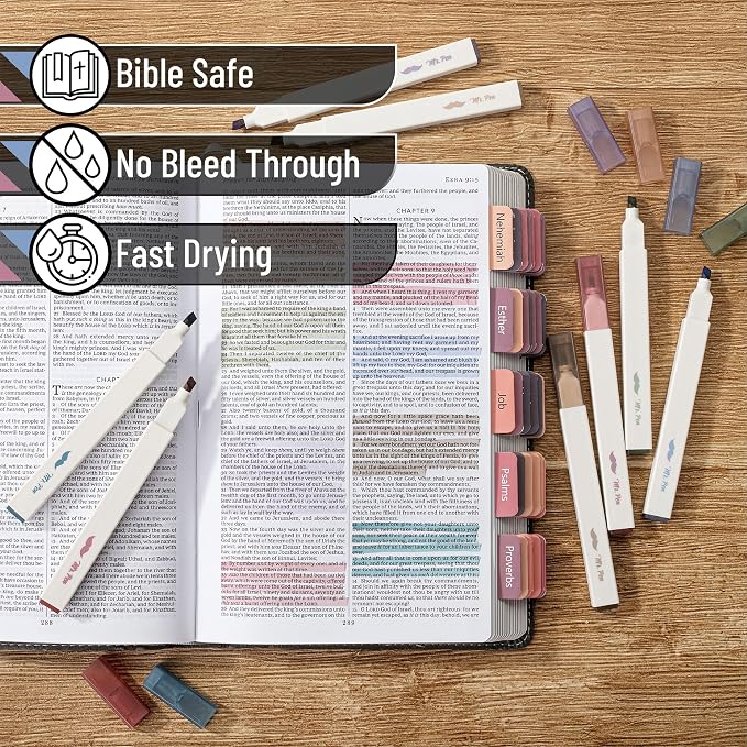 Mr. Pen- Aesthetic Bible Highlighters No Bleed Through Assorted Color | 8 pcs - Image 3