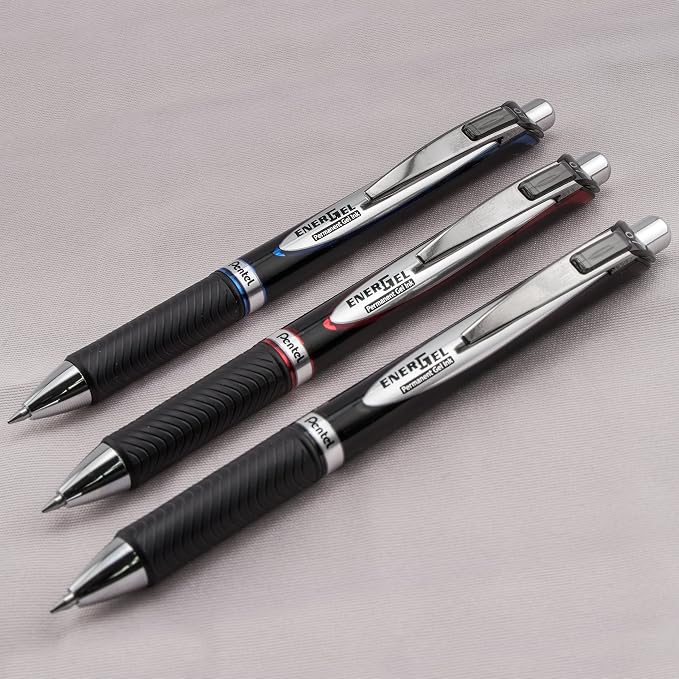 Pentel EnerGel Pro Permanent Gel Ink Pen, 3 Pack - Image 6