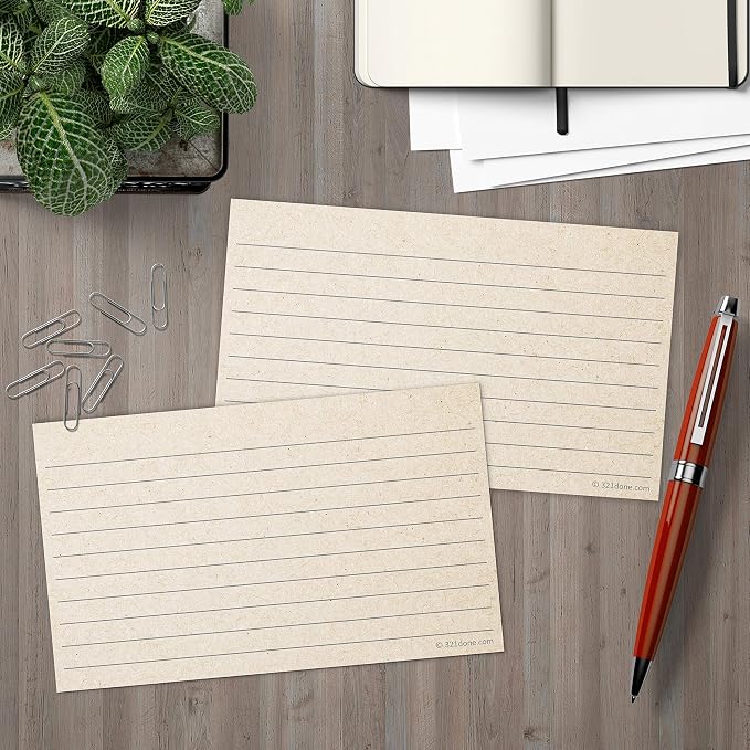 321Done Ruled Note Cards, 3x5 Thick Index Cards - Image 3