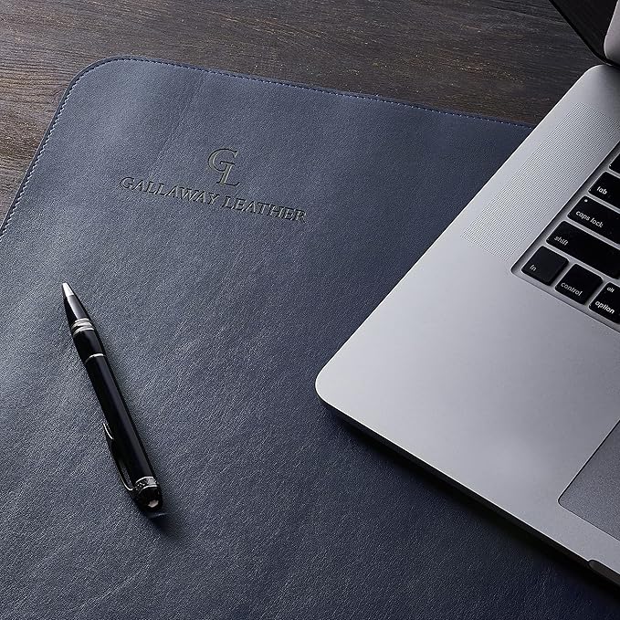 Gallaway Leather Desk Mat, Desk Writing Pad - Image 6
