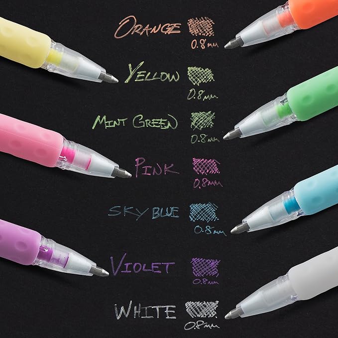 Pentel Arts Milky Pop Pastel Gel Pen, 0.8mm Medium Line - Image 6