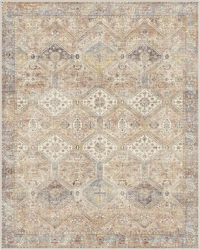 GENIMO 8x10 Area Rugs for Living Room, Machine Washable Non Slip Vintage Rugs - Image 5