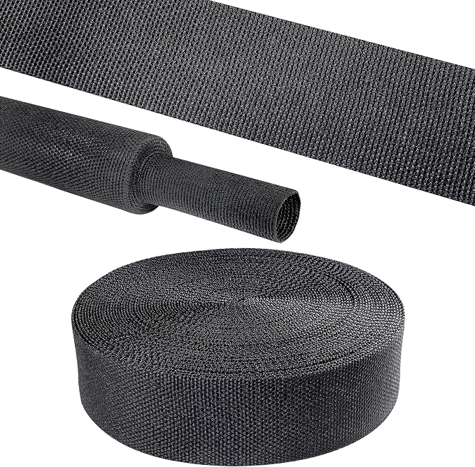 2 in 1 Heat Shrink Braided Sleeving Fabric Tubing-Ideal fit Irregular Shape by Sunnarepoon