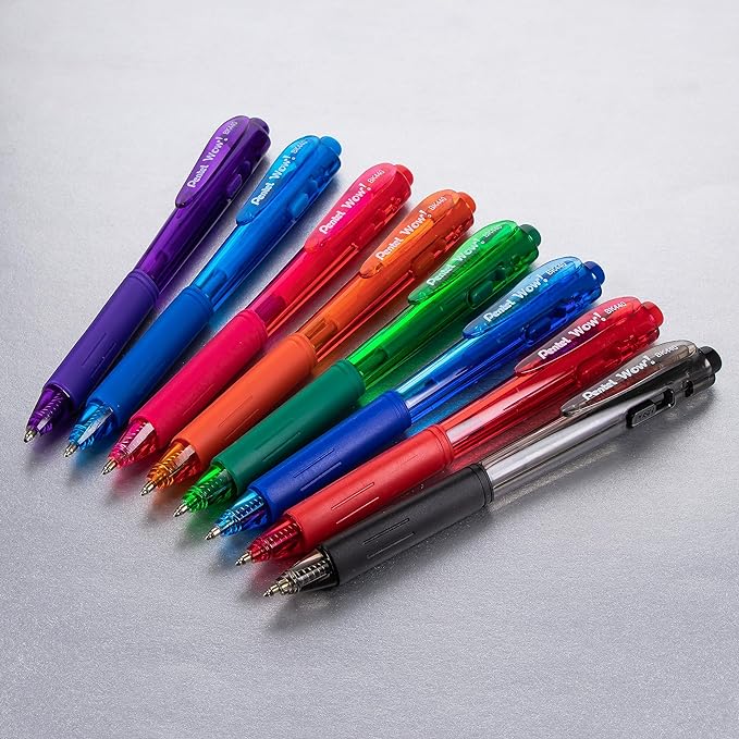Pentel Wow! Retractable Ballpoint Pen, Medium Line - Image 6