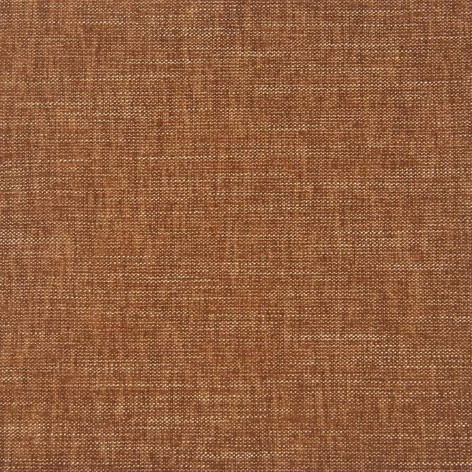 HomePop Upholstered Clover Shaped Ottoman Home Décor|Foot Rest Ottoman - Rust Orange Chenille-DeskLoop Office