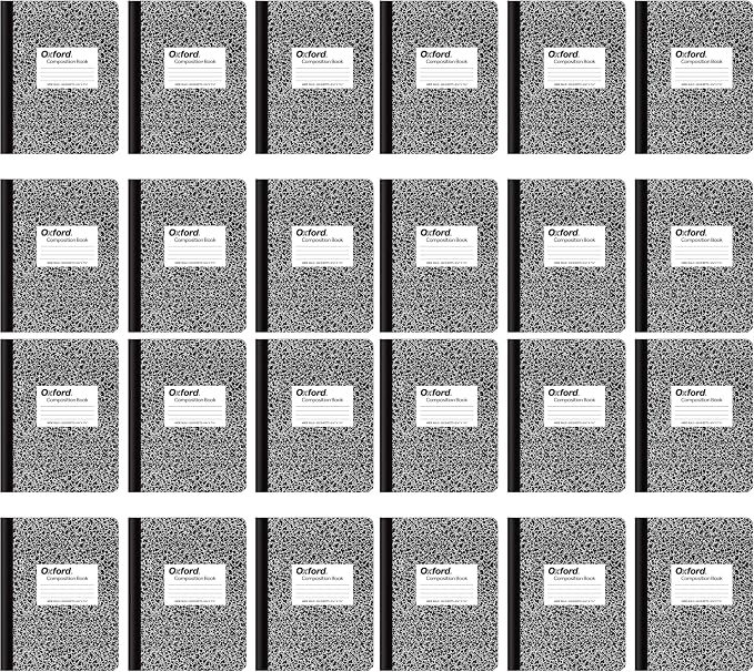 Oxford Composition Notebooks, Wide Ruled Paper, 9-3/4 x 7-1/2 Inches, 100 Sheets by Oxford