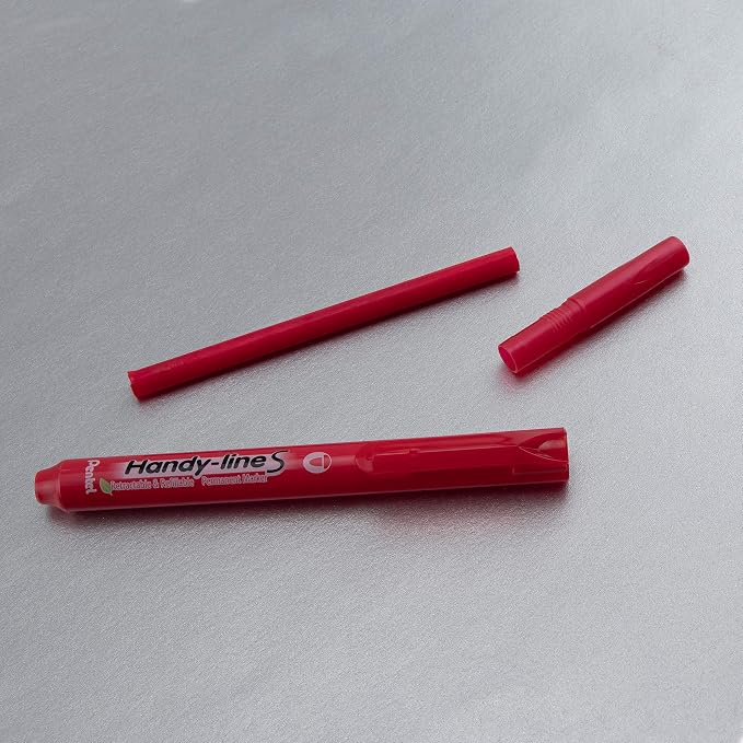 Pentel Handy-line S Retractable and Refillable Permanent Marker, Box of 12 - Image 6