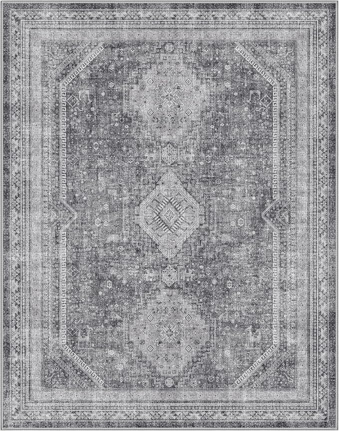 GENIMO 5x7 Area Rugs for Living Room, Machine Washable Non Slip Rugs, Low Pile - Image 5