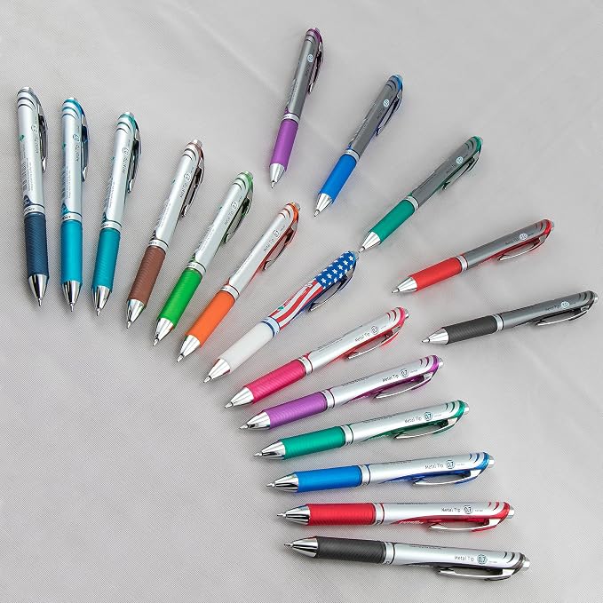 Pentel EnerGel RTX Retractable Liquid Gel Pen, Medium Line, Metal Tip - Image 3