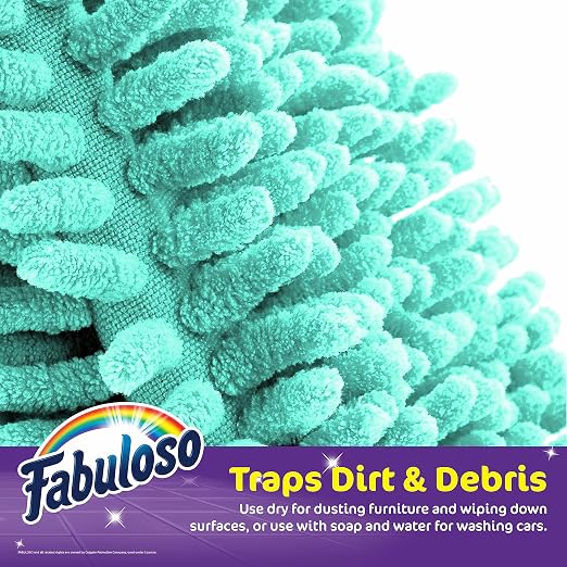 Fabuloso Microfiber Cleaning Mitt Glove, Lint-Free Scratch-Free Dusting Washing - Image 3