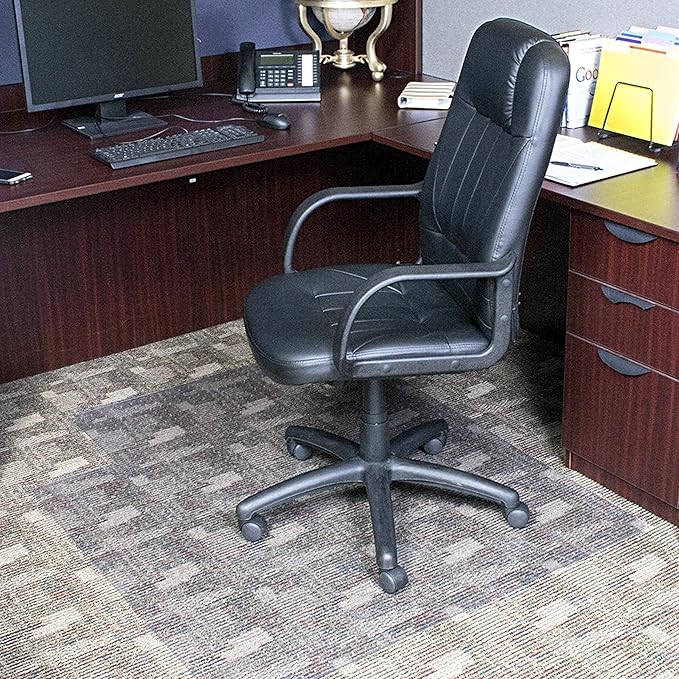Dimex Office Chair Mat for Low‑Pile Carpet – 45" x 53" Clear Desk Floor - Image 2