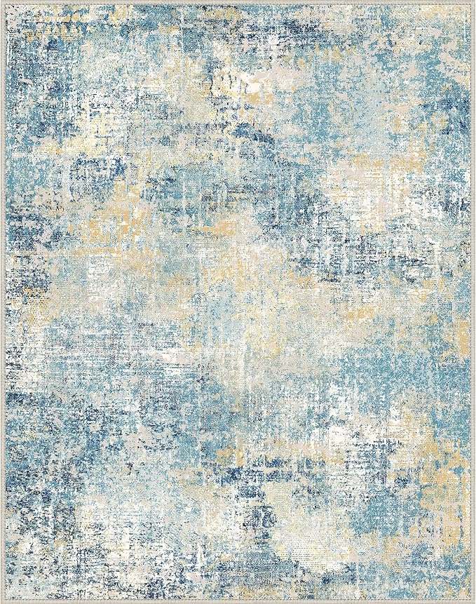 GENIMO Washable Area Rugs for Living Room, 8x10 Modern Non Slip Rugs, Low Pile - Image 9