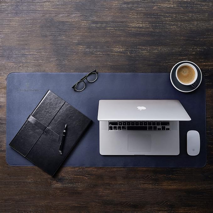 Gallaway Leather Desk Mat, Desk Writing Pad - Image 9