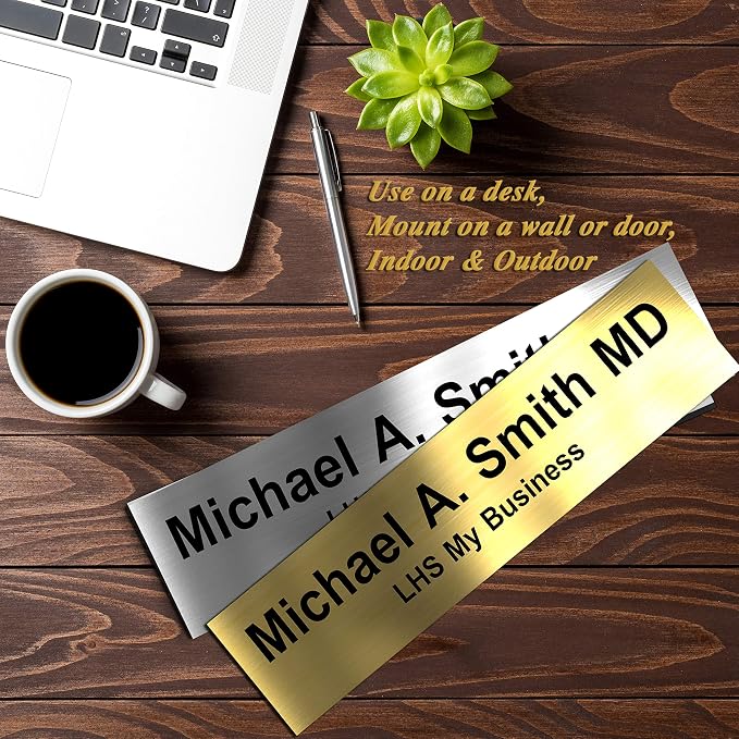 Engraved Custom Door Plate Green Plastic Office Door Sign - Image 9