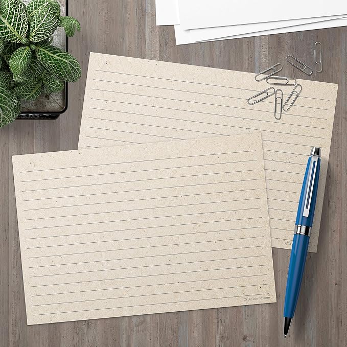 321Done Ruled Note Cards, 5x7 Thick Index Cards - Image 3