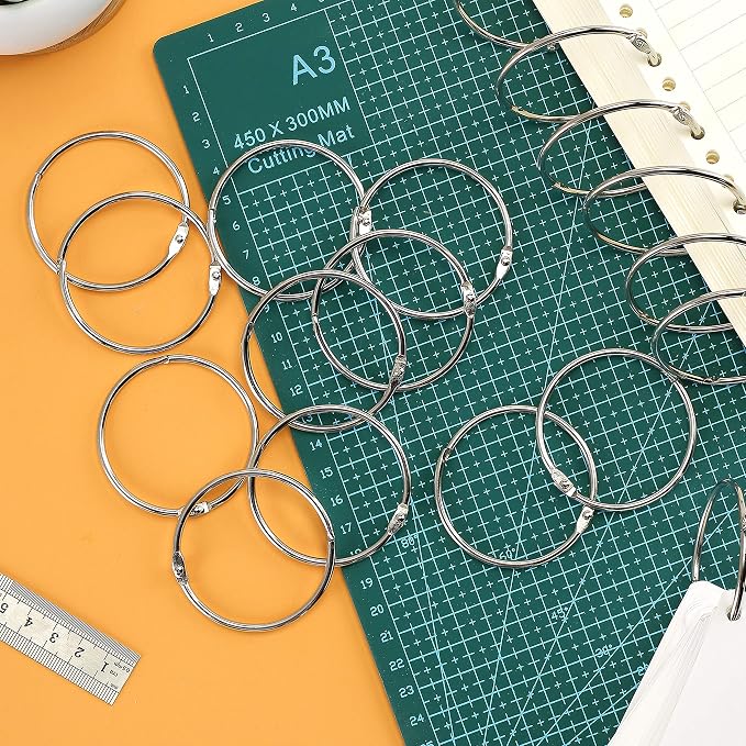 Mr. Pen- Loose Leaf Binder Ring, 60 Pack, 4 Sizes | Metal Loose Leaf Binder - Image 6