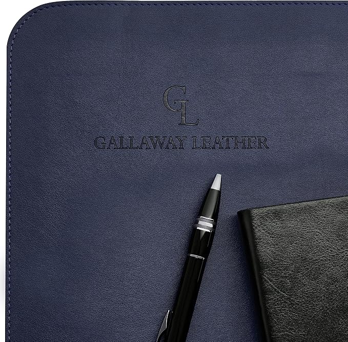 Gallaway Leather Desk Mat, Desk Writing Pad - Image 5