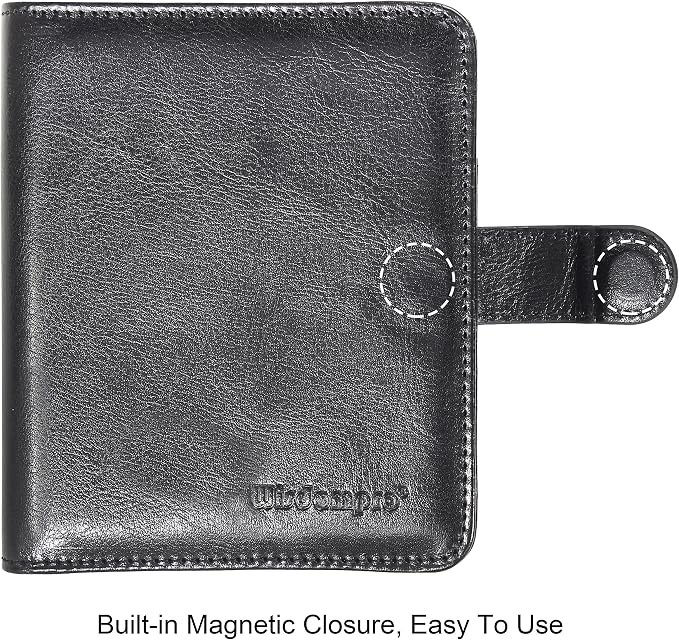 Wisdompro Business Card Book Organizer, Premium PU Leather Wallet Name Credit - Image 5