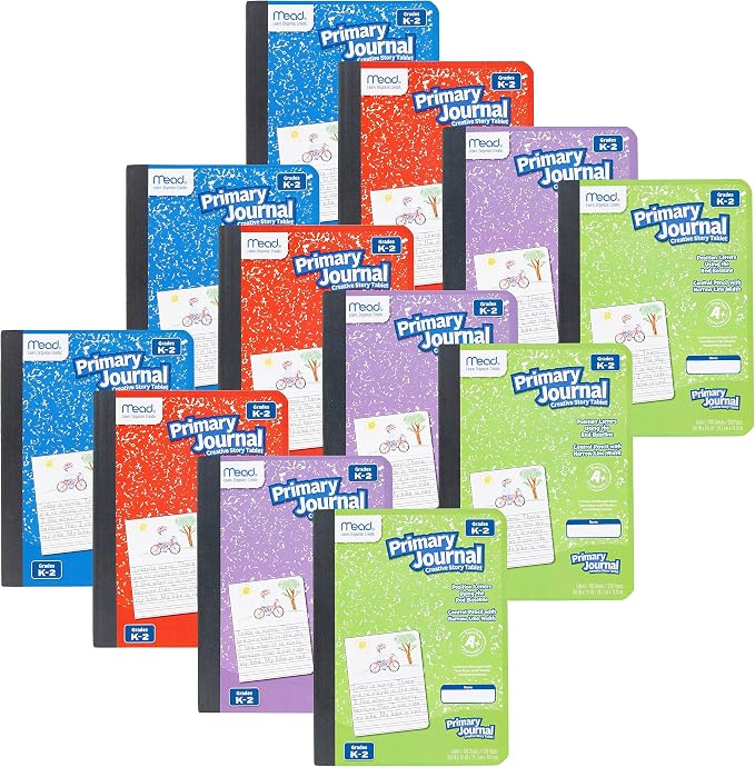 Mead Primary Journal Creative Story Tablet Composition Notebook, 7.5" x 9.75" by Mead