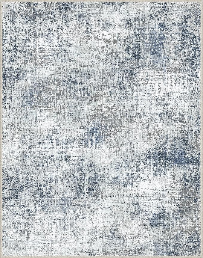 GENIMO Washable Area Rugs for Living Room, 8x10 Modern Non Slip Rugs, Low Pile - Image 9