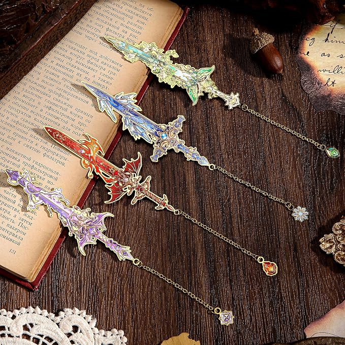 12pcs Fantasy Sword Bookmarks for Books, Planners - Image 3