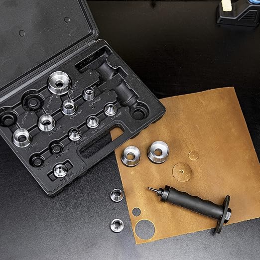 NEIKO 02604A Hole Punch Set | SAE & Metric, 3/16” – 1-3/8” & 5 – 35mm | 14 - Image 6
