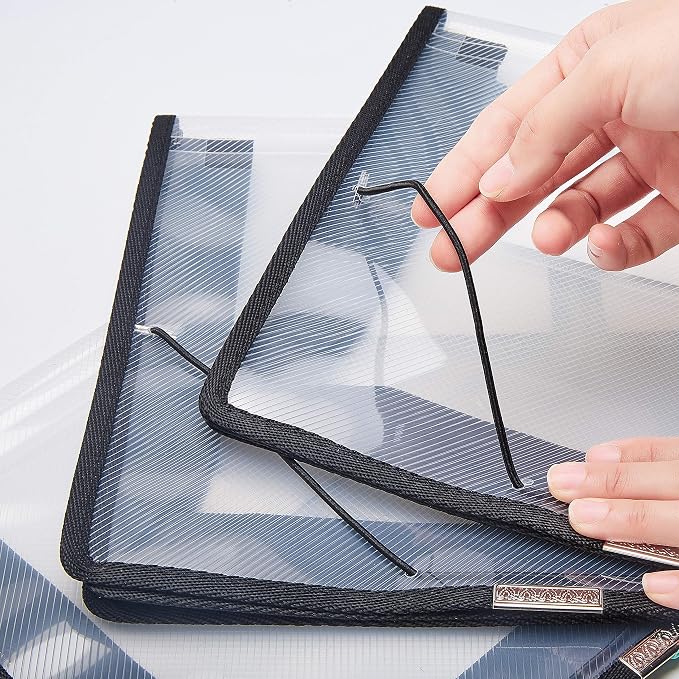 FANWU 6 Pack Plastic Expanding File Wallet Document Organizer - Image 4