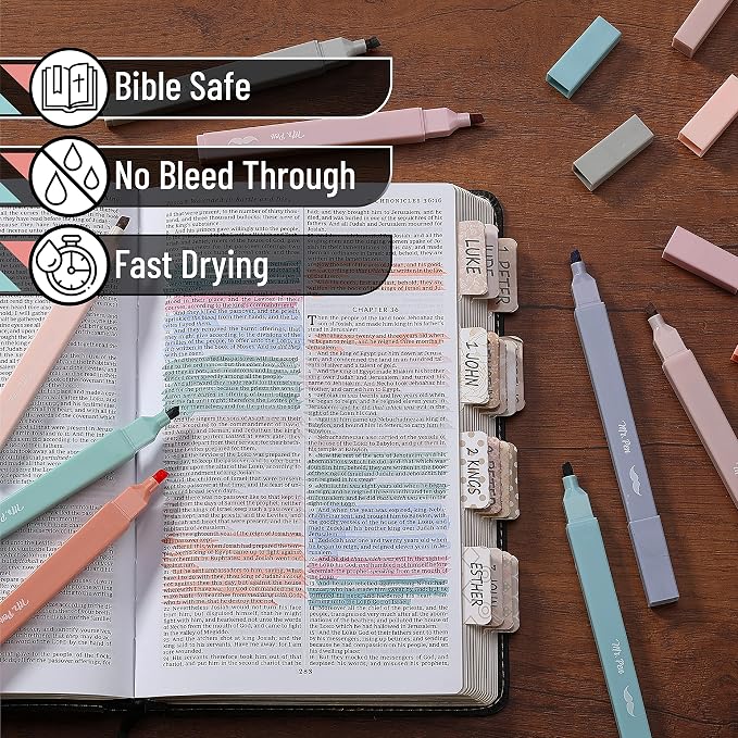 Mr. Pen- Aesthetic Highlighters No Bleed, 8 Pack, Earthy Colors, Chisel Tip | - Image 4