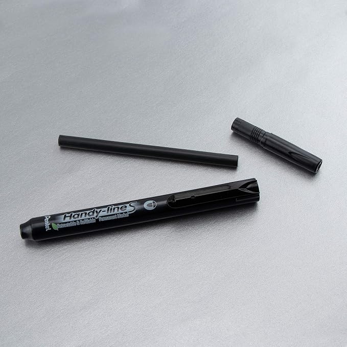 Pentel Handy-line S Retractable and Refillable Permanent Marker, Bullet Tip - Image 6
