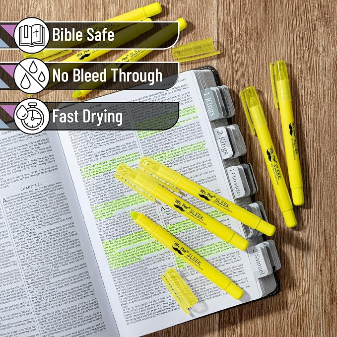 Mr. Pen- No Bleed Gel Bible Highlighters - Image 3