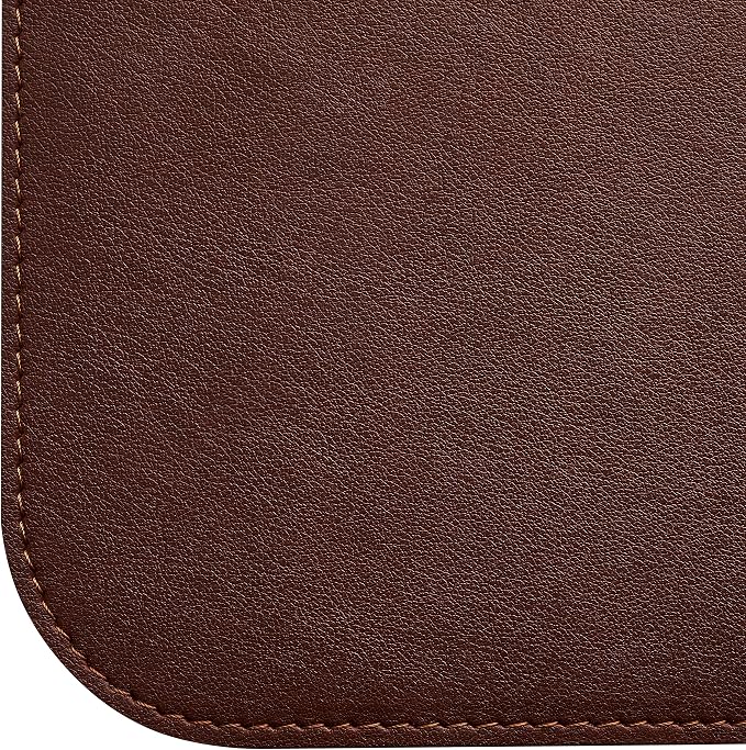 Gallaway Leather Desk Mat, Office Writing Desk Pad, Large 36" x 17" Dark Brown - Image 9